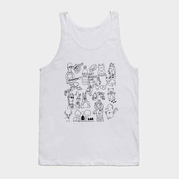 Drawing Requests June 22nd Tank Top by NuggetNumsArt